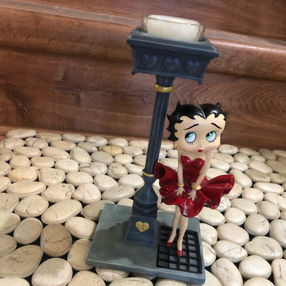 Rare Betty Boop lamppost votive candle figurine - Picture 2 of 4